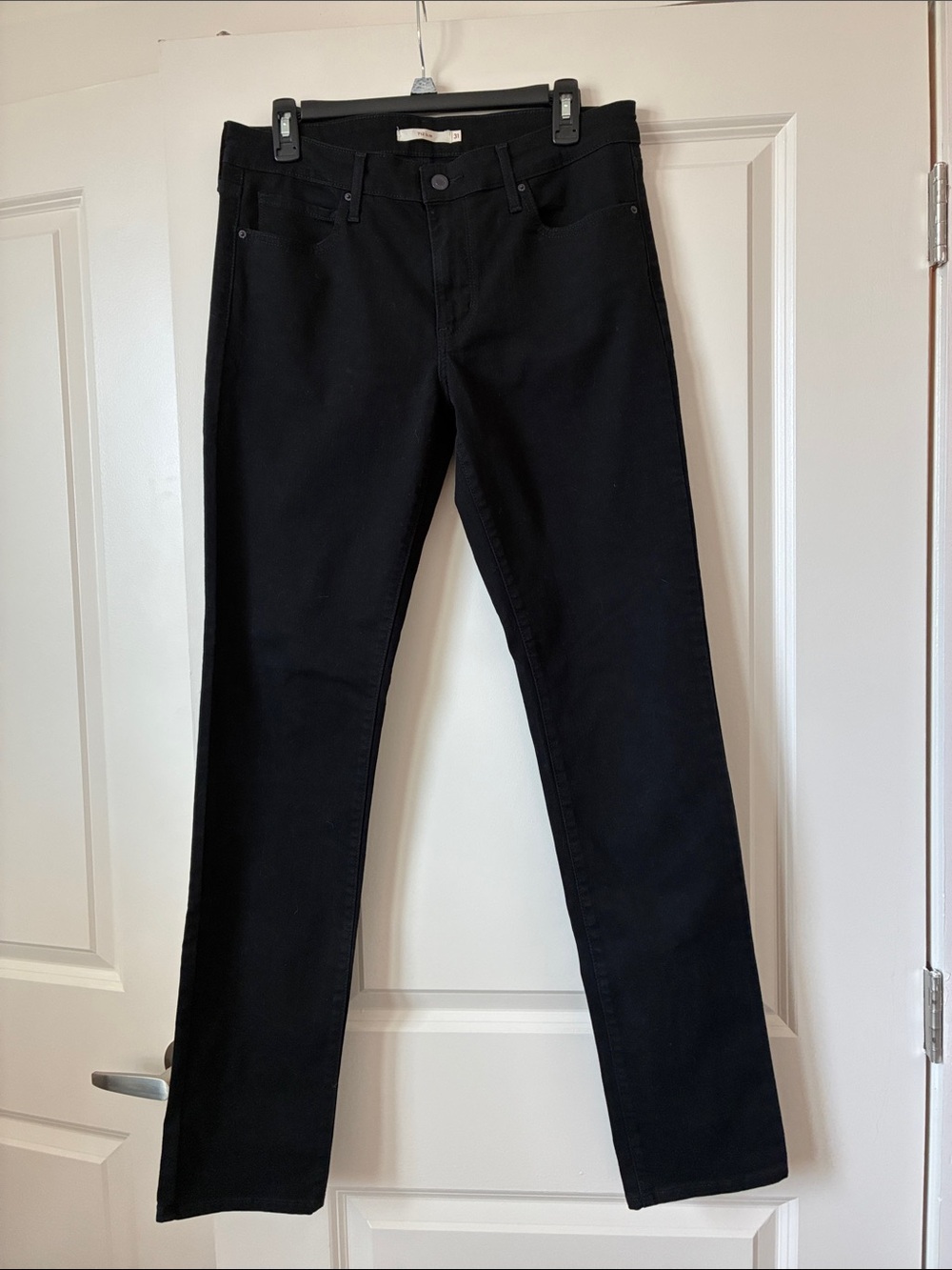 Levi's 712 Men's  Slim Straight Jeans in Black Size 31